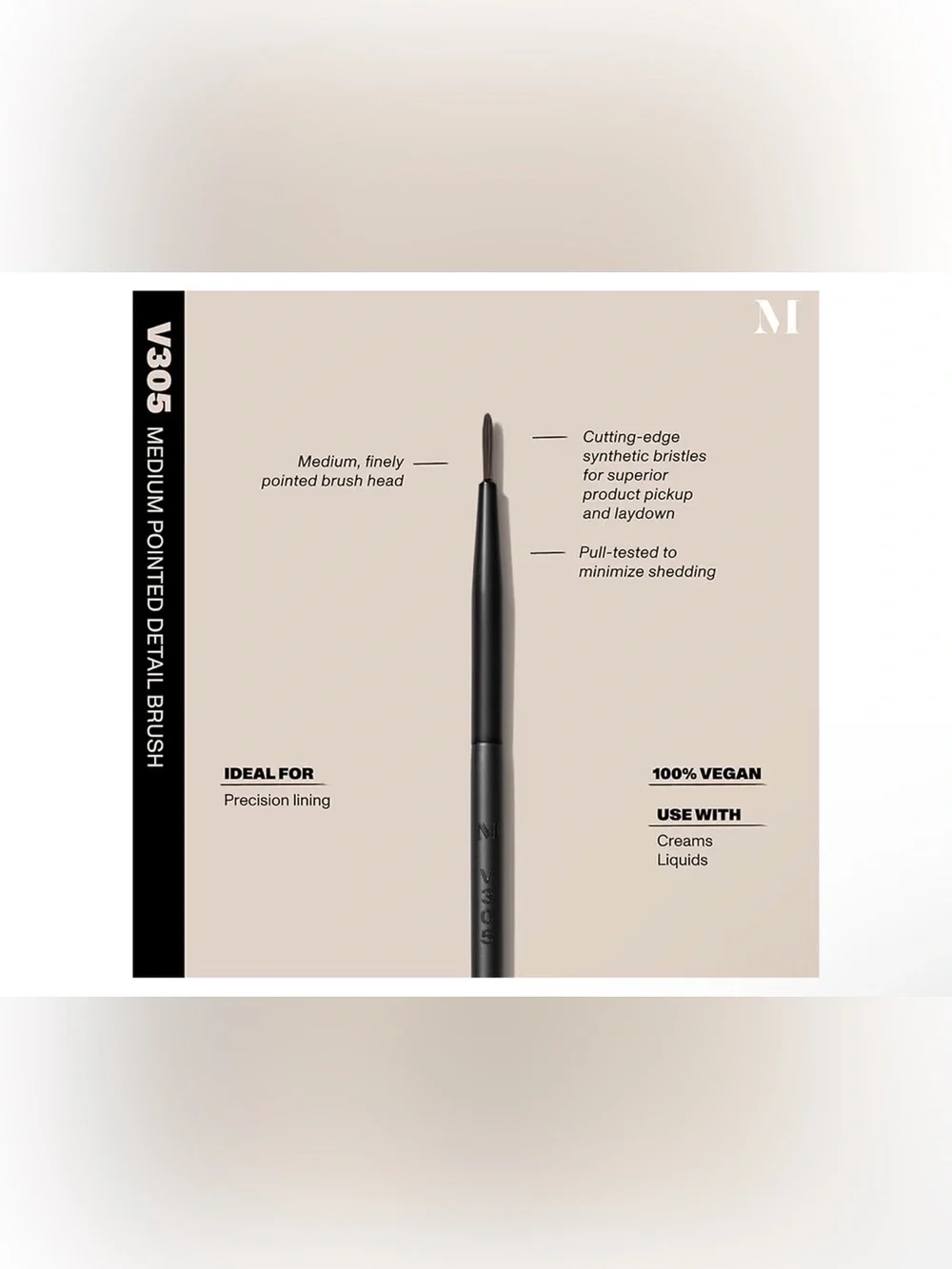 Morphe V305 Vegan Pro Medium Pointed Detail Brush